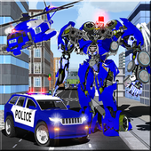 Police Robot Transformation Force icon