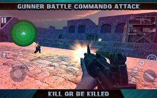 Gunner Battle Commando Attack capture d'écran 1