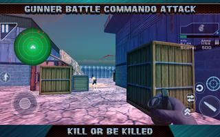 Gunner Battle Commando Attack Ekran Görüntüsü 2