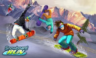 Snowboard Run الملصق