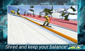 Snowboard Run capture d'écran 2