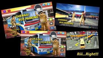 Chennai Bus Parking 3D Affiche