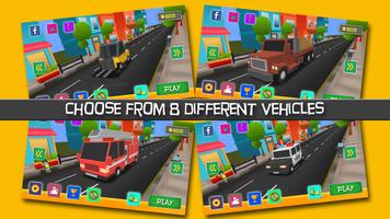 Blocky Zombie Highway ảnh chụp màn hình 1