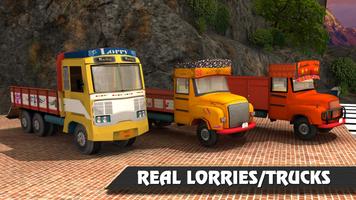 Poster Lorry Truck Hill Transporter