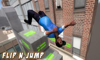 City Rooftop Parkour Simulator: Runner Game Poster