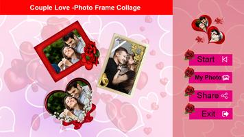 Couple Love - Collage de cadres photo Affiche