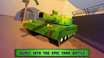 Epic Tank Armada - Cube Battlefield Wars Affiche