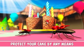 Birthday Cake - Cockroach Invasion captura de pantalla 1