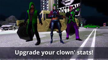 Gangster Joker Pennywise Clown Superhero Escape Affiche