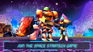 Space Star Warfare Pixel Strategy Craft Game Affiche