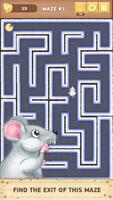 Cheesy Maze - Crazy Mouse Escape capture d'écran 1
