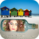 Glass Bottle Photo Frames آئیکن