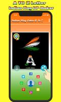 Indian Flag Letter Alphabets Wallpapers capture d'écran 2