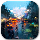 APK Rain behind glass