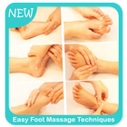 Techniques faciles de massage des pieds icône