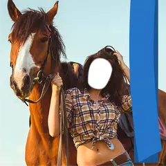 Скачать женщина с лошадью фото APK