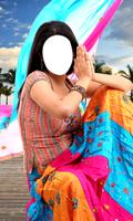 Indian Saree Photo Montage اسکرین شاٹ 1