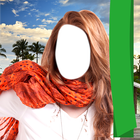 Shawl Girl Photo Montage icon