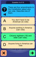 US Citizenship Test 2019 Free capture d'écran 1