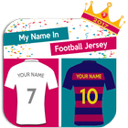 My Name In Soccer Jersey Joke ícone