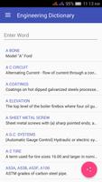 Engineering Dictionary Offline постер