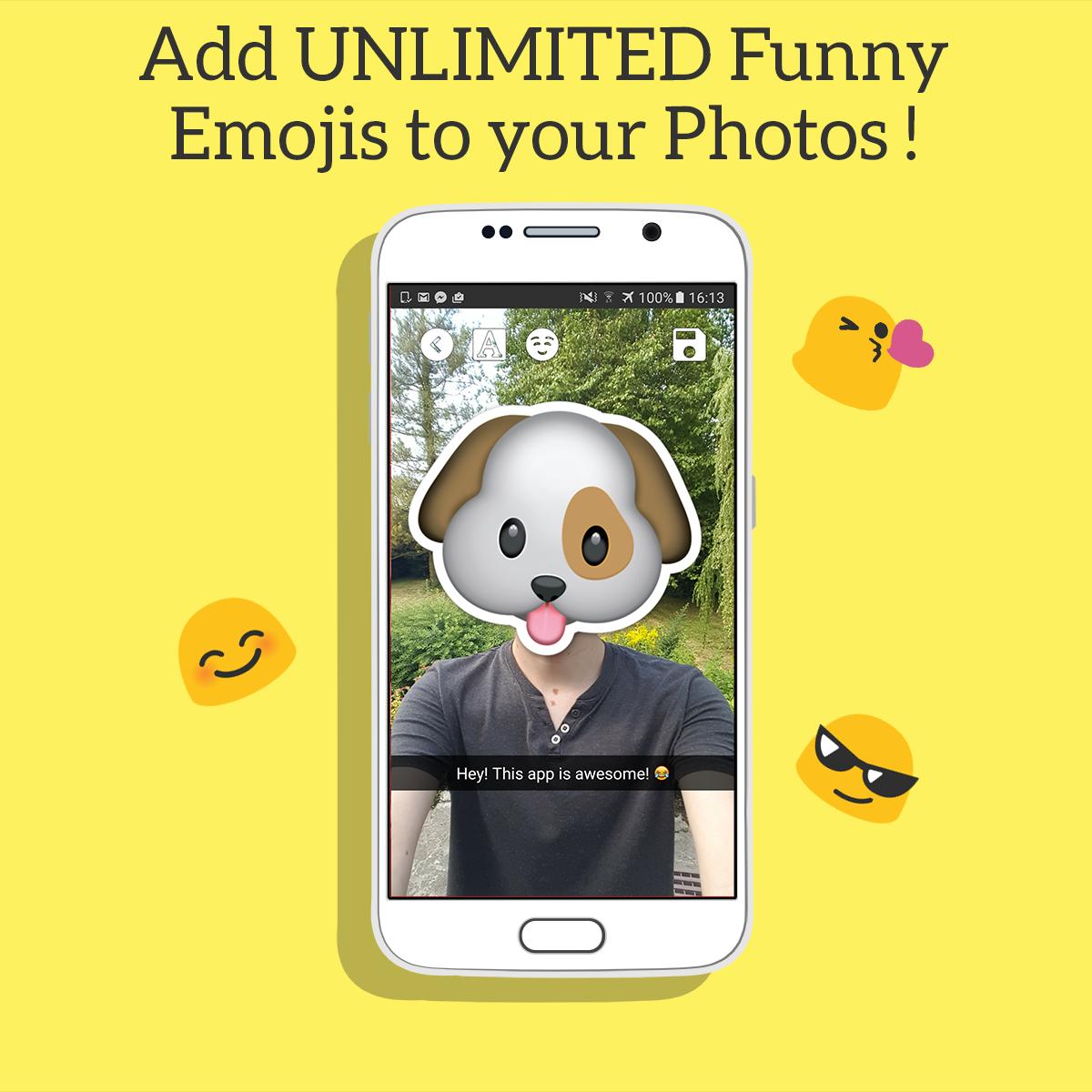 Описание для SnapCam: Pranks with Emojis.