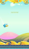 Blue Flappy Bird Affiche