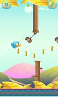 Blue Flappy Bird syot layar 1
