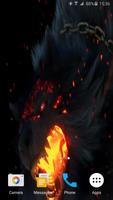 Angry Fire Wolf Live Wallpaper ảnh chụp màn hình 3