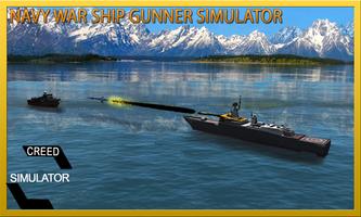Navy Warship Gunner Simulator Affiche