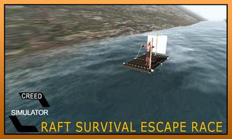 Raft Survival Escape Race Game Plakat