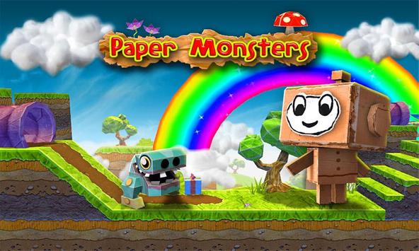 Paper Monsters 3d platformer Cartaz