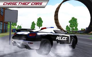 Police Car 3D : City Crime Chase Driving Simulator Ekran Görüntüsü 1