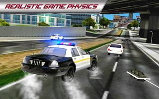 Police Car 3D : City Crime Chase Driving Simulator captura de pantalla 2