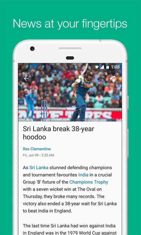 LATEST NEWS Get Live Cricket Scores, Scorecard, Schedules of International, Domestic and IPL Cricket Matches along with Latest News, Videos and ICC Cricket Rankings of Players on Cricbuzz.