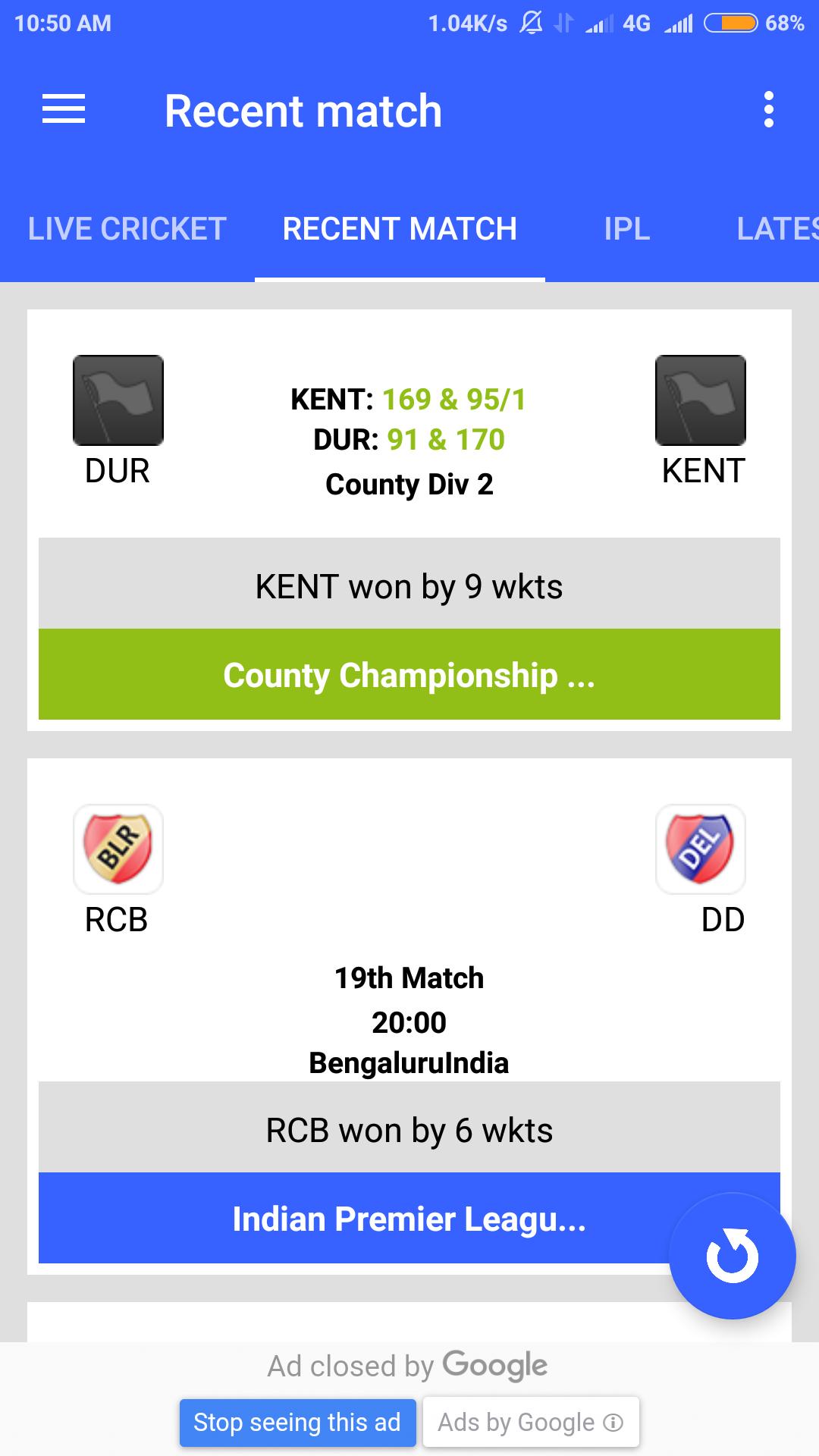 Live Score Ipl 2019 Cricbuzz