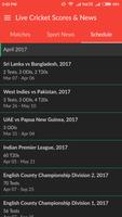 2 Schermata Live Cricket Scores & News