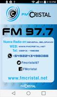 RADIO CRISTAL FM 97.7 MHz الملصق