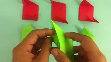 Poster Como hacer Rosas de Origami