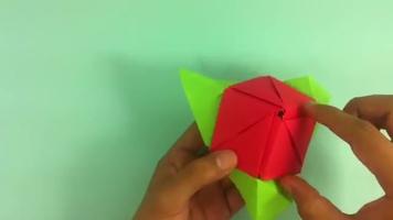 Como hacer Rosas de Origami capture d'écran 3