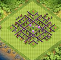 100 Maps Clash Of Clans Th.7 ポスター