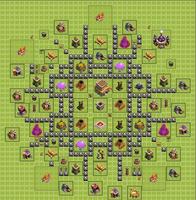 100 Maps Clash Of Clans Th.7 screenshot 1