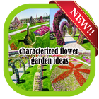characterized flower garden Zeichen
