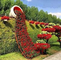 characterized flower garden Affiche