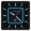 Blue Carbon Analog Watch Face