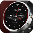 Red Lava Analog Watch Face APK