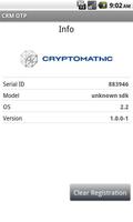 Cryptomathic Mobile OTP syot layar 1