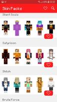 Skins Packs for Minecraft PE Affiche