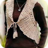 crochet women vests आइकन