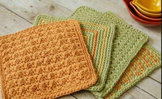 crochet discloth patterns постер